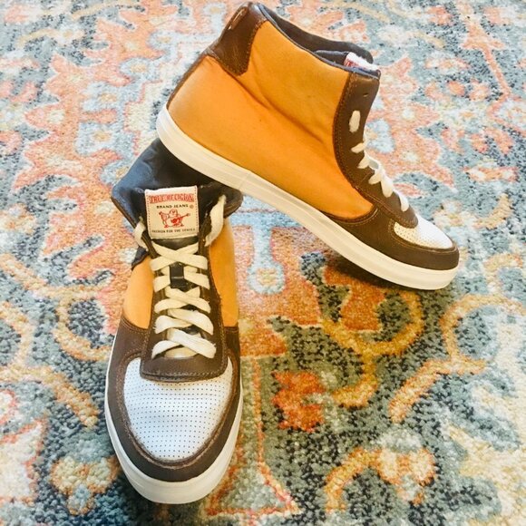 TRUE RELIGION 4 Color Canvas Unisex High Hi Top Men's 8 Women's 10 Shoes Sneaker - Picture 2 of 12